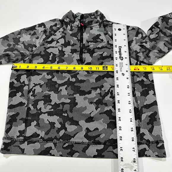 SPYDER Top Womens Gray Size S Camo Zip-Up Long Sleeves SMALL RIPS ON SLEEVE - Picture 6 of 9